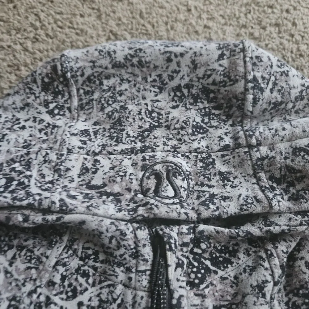 Lululemon Scuba Hoodie Light Cotton Fleece  Multi Gray Size 8
